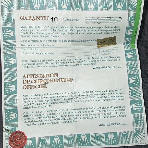 ROLEX WATCH,OYSTER PERPETUAL DATEJUST,18K automatic 26mm Presidential band 75,9g - Picture 7 of 10